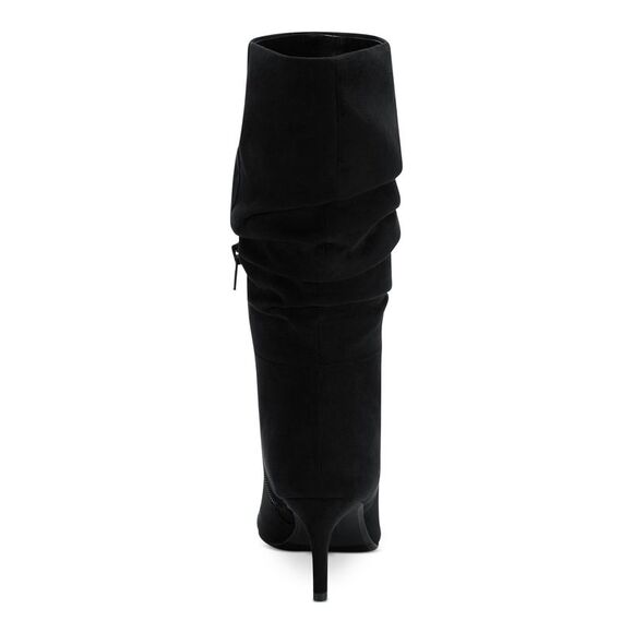 ALFANI Womens Black Padded Lissa Pointed Toe Stiletto Zip-Up Slouch Boot 9 M - Picture 2 of 4